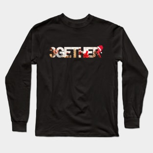 3GETHER Holiday Design | Throuple | Polyamory Long Sleeve T-Shirt